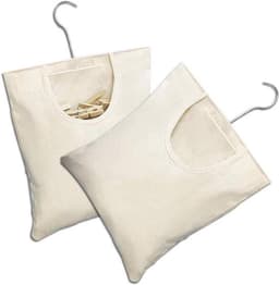 Dailygoods- Wasknijperzak Duurzaam - Wasknijpertas - Opbergtas - Hangende Wasknijperzak - 2 Stuks - 27 x 32 cm - Beige — thumbnail 1