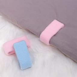 SnelShoppen - 12 Stuks Dekbed Clips Fluffy Dekbedhouders met Installatiekaarten Antislip Veerklemmen om Dekbed op zijn Plaats te Houden (Grijs) — thumbnail 5