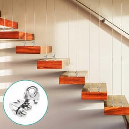 SnelShoppen - 20 Stuks M6 Stalen Kabelclips U-Klemmen RVS Met Sluitmoeren Voor Tuin, Kledinglijn, Tuinhek, Kabelbevestiging, Binnen en Buiten — thumbnail 4