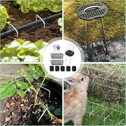SnelShoppen - Tuinankers Set 100 Stuks + 100 Schijven, Professionele Grondankers van Verzinkt Staal, 150 mm Lang, 40 mm Breed, Ideaal voor Tuin, Campi — thumbnail 2
