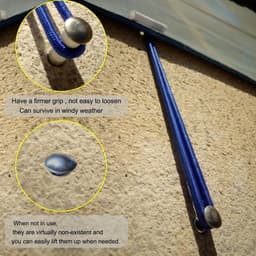 Grondankers voor zwembad - 16 x 65 mm - roestvrij staal - 20 stuks voor stevige bevestiging - ShopVlot — thumbnail 3