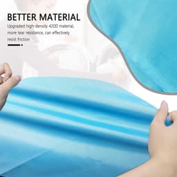 SnelShoppen - 2-Piece Reiskledingzakken, 60 x 90 cm, Grote Capaciteit, Reiswaszak, 120 Liter, Duurzaam Materiaal, Lichtblauw, Ideaal voor Vakantie en — thumbnail 5