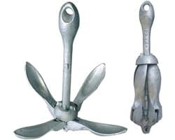 Opvouwbare Paraplu Anker - Vlinderanker Bootanker - Veilig Aanleggen - Perfect Uitgebalanceerd - 15 kg - Marineblauw