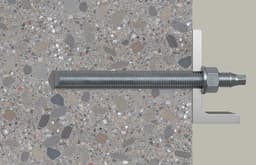 Ankerstang - Bevestigingsstang - Machinebevestiging Binnenshuis - Met Mortelpatroon - 20 x 220 mm - Zilverkleurig — thumbnail 2