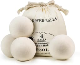 SnelShoppen - Wasdrogerballen Wol, 6 stuks Herbruikbare Drogerballen 2,8 inch/7 cm van 100% Nieuw-Zeelandwol, Veilig voor Baby's, Geurneutraal, Duurza — thumbnail 4