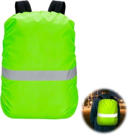 rugzakhoes met reflectoren, regenbescherming voor kinderrugzakken, robuuste voering, scheurvast, inhoud 18 tot 30 l, voor schoolrugzakken, ideaal voor school, dagelijkse fietsen — thumbnail 4
