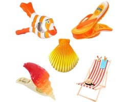 Wasknijpers, handdoekklemmen, strandhanddoekklemmen, groot, creatieve handdoekclips, tropische kunststof strandhanddoekklemmen, draagbare handdoekklemmen voor ligstoelen