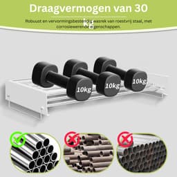 CRLYN® Wasrek Hangend Trapgat - Wasrek - Droogrek - Droogrek Trapgat - Wit — thumbnail 2