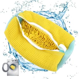 Thijox - Schoenenzak, Waszak met Ritssluiting, Herbruikbare Waszak voor Sportschoenen, Geel, 1 Stuks, Ideaal voor Reis en Sport — thumbnail 1