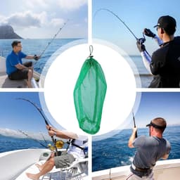 Visnet Tas - Vangnet Opbergzak - Outdoor Activiteiten - Grote Capaciteit - 100x60cm - Groen — thumbnail 3