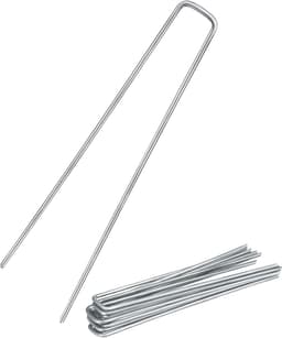 SnelShoppen - 50x Anti-Roest Grondankers Tuin - Gegalvaniseerde Stalen Grondnagels 250mm voor Bevestigen van Onkruiddoek, Tuinhek en Camping - Sterke — thumbnail 1