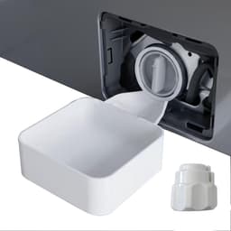 Afvoerbak voor wasmachine - 3 stuks - Wasmachine-afvoerschaal - 12 cm - Lekbak wasmachine - Wateropvang - 3D-geprinte waterdichte bak — thumbnail 1