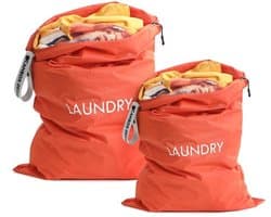 Reiswaszak waterdicht - Waszak groot - Opvouwbare wasopbergtas - 2 stuks - Ritssluiting - Voor reizen/vakantie