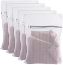Thijox - 5 Stuks Wasnet voor Wasmachine 30x40 cm - Fijnmazige Waszak met Verborgen Ritssluiting - Ideaal voor Jeans, Blouses en Babykleding - Bescherm — thumbnail 1