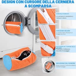 Herbruikbare Schoenwaszakken 3-Pack van Microfiber met Onzichtbare Rits voor Sportschoenen en Netjeschoenen, Ideaal voor Wassen en Bescherming — thumbnail 4