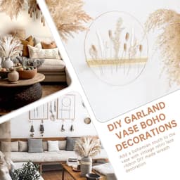Gedroogd Pampasgras - 83 Stuks Natuurlijke Gedroogde Bloemen, Bruin, Wit Pampasgras, Lagurus Decoratie en Gedroogde Bloemen Boeket voor Bruiloft Woonkamer Vazen Boho Home Feest Decoratie — thumbnail 2