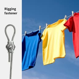 Kabelklemmen Roestvrij Staal 304 - Zelfklevende Bevestigingsklemmen - Rigging Bevestigingselementen - Voor Waslijn/Banners - Duurzaam/Robuust - 8 x 15 mm - Bevestigingsklem — thumbnail 3