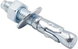 Wiganker Set - Betonanker Schroef - Stevig Bevestigen - Verzinkt Koolstofstaal - 3/8 x 2-1/2 Inch - Zilver — thumbnail 1