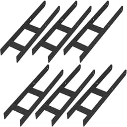 Kotarbau Serie - Stalen H-Paalhouder - 120mm - Verzinkt - Zwart — thumbnail 1