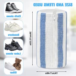 Waszakken voor schoenen, wasmachine, mesh waszakken met rits, herbruikbaar, voor effectieve reiniging van sportschoenen, veilig en duurzaam — thumbnail 3