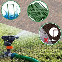 U-vormige tuinpinnen voor het vastzetten van grasmatten, onkruidmembranen en netten - 15CM, 40 stuks — thumbnail 4