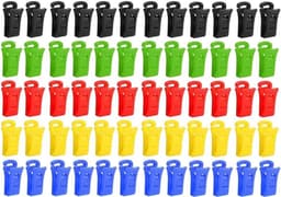 Sokkenklemmen - Wasknijpers - Sokken Organiseren - Onbreekbaar Materiaal - 60 Stuks - Meerkleurig — thumbnail 1