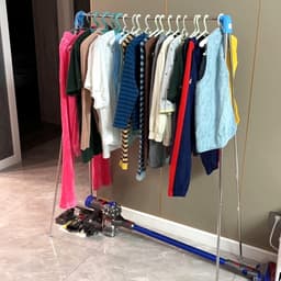 Verstelbare Kledingrek voor Thuis en Reizen, Opvouwbaar Droogrek voor Kleding, Ideaal voor Kamperen en Buitenactiviteiten — thumbnail 4