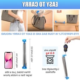 Verstelbare Kledingrek voor Thuis en Reizen, Opvouwbaar Droogrek voor Kleding, Ideaal voor Kamperen en Buitenactiviteiten — thumbnail 2