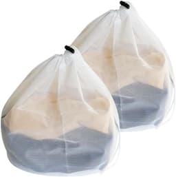 Set van 2 Draagbare Wasnetten met Trekkoord voor Kleding, Bedlinnen en Tafelkleedjes - Ideaal voor de Wasmachine — thumbnail 1