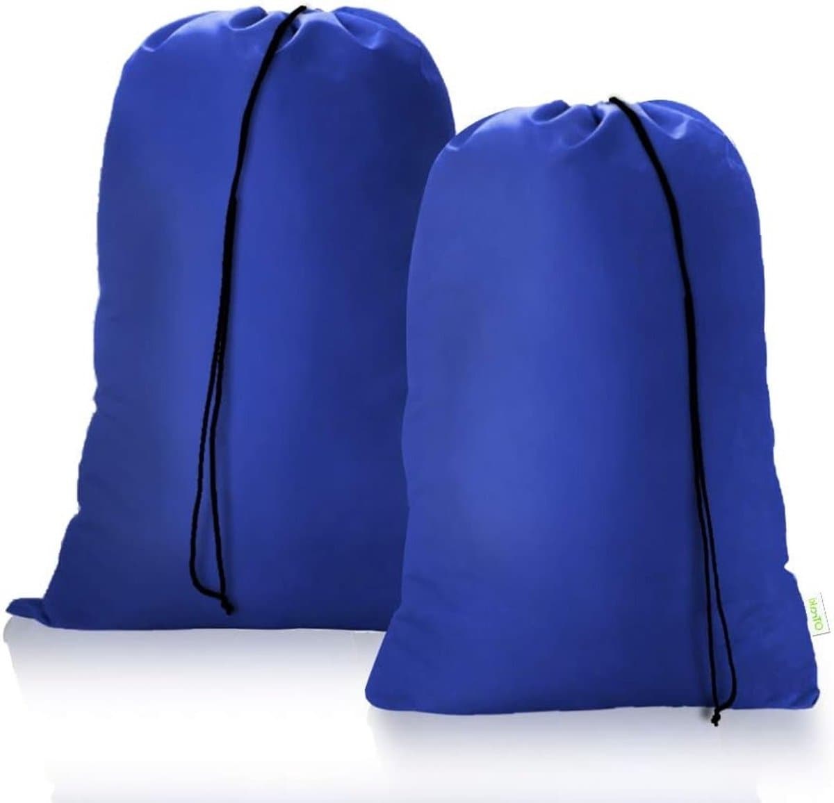 Grote Waszakken met Trekkoord 60x80cm - 2 Stuks Vouwbare Opbergzakken voor Kleding, Speelgoed en Campinggebruik — afbeelding 1