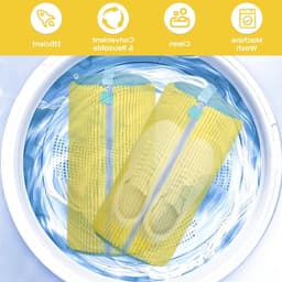 2 Stuks Herbruikbare Schoenwaszak voor Sneakers, Wasmachine, 360° Reiniging, Ideaal voor Wassen en Beschermen van Schoenen — thumbnail 4