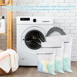Set van 5 Wasnetten, Herbruikbare Waszak voor Reizen, Ideaal voor Blouses, Beha's en Sokken, Transparante Organiser met Rits — thumbnail 2