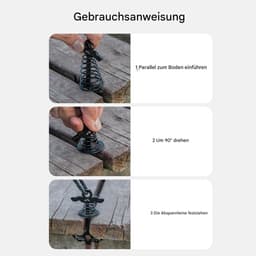 Generisch Grondanker - winddicht aluminium | spanner voor lijnen | voor outdoor camping picknick boot & uitrusting — thumbnail 5