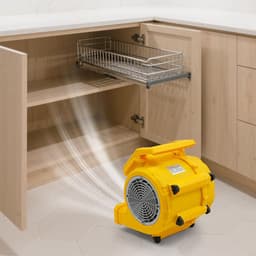 Industriële Ventilator - Radiaal Droger - Vloeren Drogen - 3 Snelheden Instelbaar - 28x26x33 cm - Geel — thumbnail 3