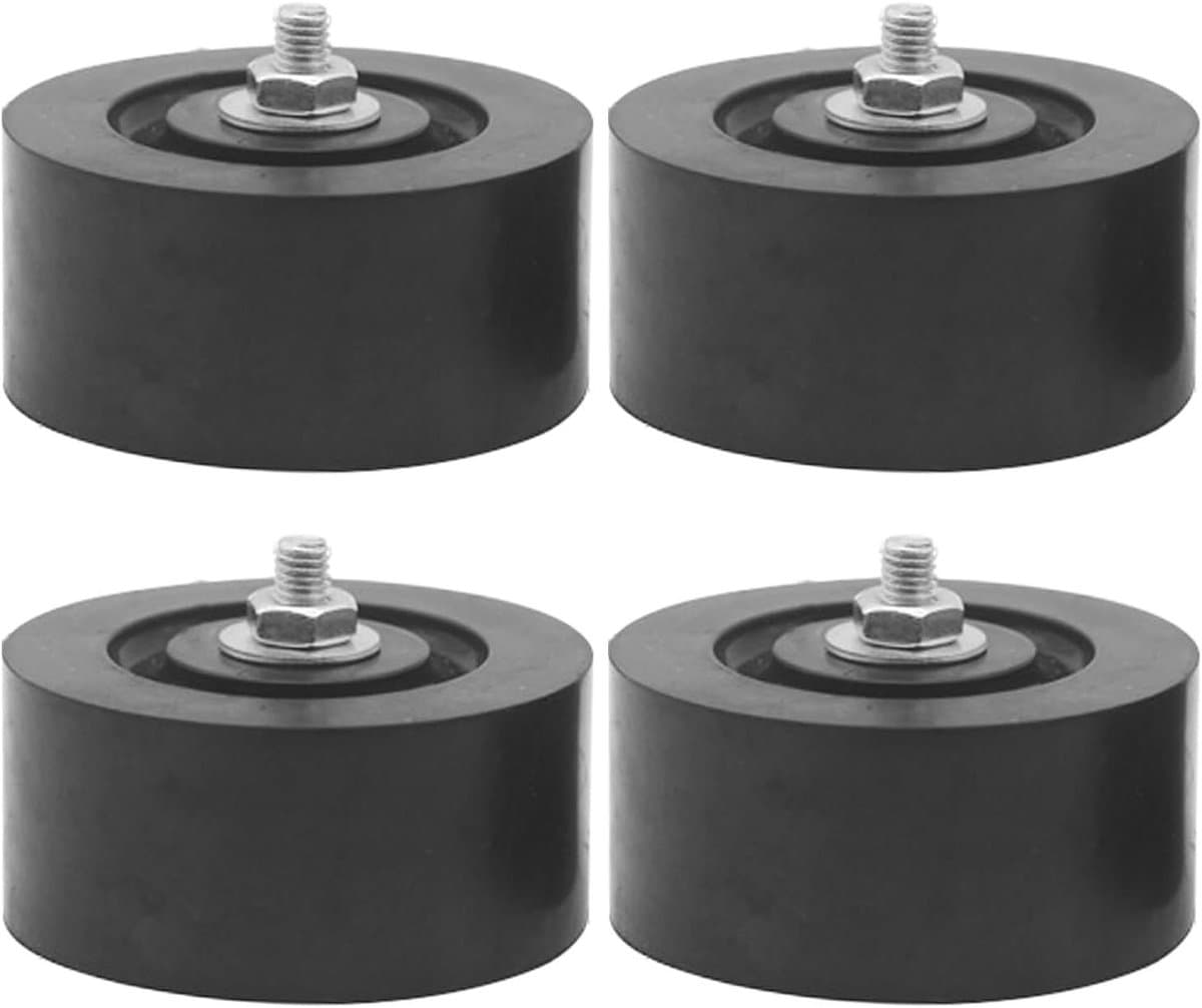 Trildempers Airco - Anti-trillingsmatten - Geluid reduceren - Antislip stabiliteit - 4 stuks - Zwart — afbeelding 1