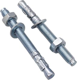 Wigankers - Keilankers metalen pluggen - Beton bevestigen - Verzinkt staal - M10 x 100 mm - Zilver — thumbnail 1