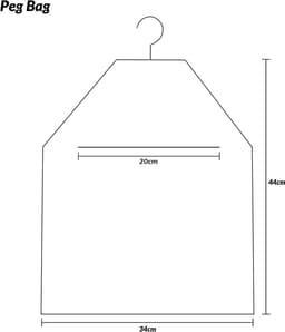 Tafelzeil Wasknijperzak - Opberghoes Hangers - Wassen Buiten - Waterdichte Buitenlaag - 31x37 cm - Groen Roze Libellen — thumbnail 2
