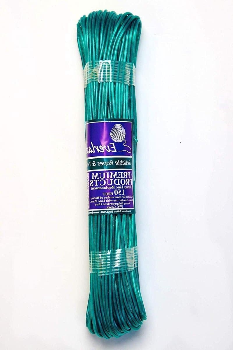 Vervangende Waslijn - Waslijn Touw - Buiten Droge Kleding - Veeg Schoon PVC - 45m - Groen — afbeelding 1