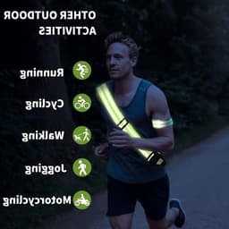 Reflecterende riem voor outdoor jogging en hardlopen - Set reflectorriemen met reflecterende armbanden — thumbnail 5