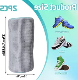 Set van 2 Herbruikbare Schoenwaszakken voor de Wasmachine, Ideaal voor Sneakers en Alle Schoenformaten met Rits — thumbnail 2