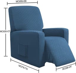 Elastic Stoelhoes voor Volledige Bescherming van Ligstoelen - UV-bestendig, Waterdicht en Ademend (Jeansblauw) — thumbnail 2
