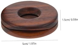 Snackzak Afsluitklemmen - Voedsel Zakklemmen - Voedsel Bewaren - Natuurlijk Houtmateriaal - 2 Stuks - Houtkleur — thumbnail 4