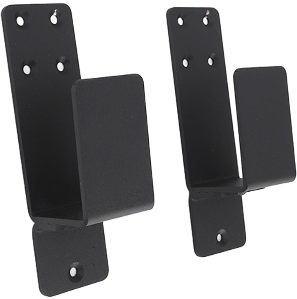 Dailygoods- Deurbarricade Set van 2 - U-beugel Houder - Koolstofstaal - Eenvoudige Installatie - Voor Garage/Barn - Versterkt Deurbeveiliging - Deurbeschermer — afbeelding 1