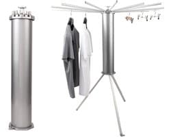 Dailygoods- Droogrek Inklapbaar - Ruimtebesparend - Aluminium - Robuust - Uittrekbare Stangen - Geschikt voor Binnen/Buiten - Wasrek
