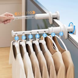 Compacte Reis Droogrek voor Kamperen, Opvouwbare Mini Wasdroger, Ruimtebesparend en Draagbaar voor Balkons, Hotels en Buitenactiviteiten, tot 3,3 kg Wasgoed — thumbnail 3