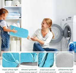 Waszak voor Schoenen met Rits - Ideaal voor de Wasmachine, Geschikt voor Alle Schoenen en Maten, Beschermt en Reinigt Effectief — thumbnail 2