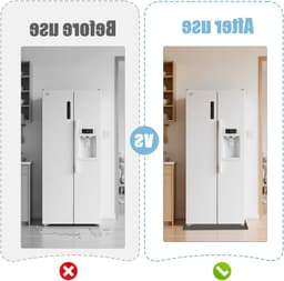 Herbruikbare Silicone Vloermat 60 x 60 cm met Verhoogde Rand voor Koelkast, Vriezer en Wasmachine - Grijs, Antislip, Waterdicht — thumbnail 3