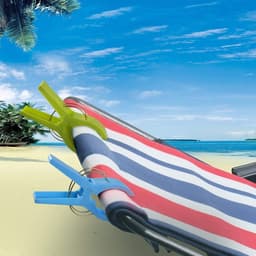 Dailygoods- Strandhanddoekclips 12 Stuks - Grote Wasknijpers - Antislip Ontwerp - Lichtgewicht - Multifunctioneel - Stevige Draagbare Clips - Handdoekclips — thumbnail 2