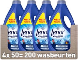 Lenor Vloeibaar Wasmiddel Zeebries 50 Wasbeurten - 4 x 2250 ml - Voordeelverpakking — thumbnail 2