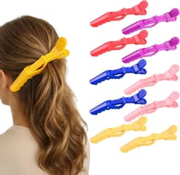 Haarclips Dames - Haarspeldjes Klemmen - Haarstyling Knippen - Antislip Zacht - 10 stuks - Mat — thumbnail 1